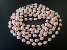Sehr lange 1,44m Echte Perlen-