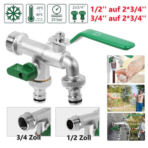 Doppel wasserhahn garten 4 - wasserhahn,