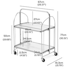 Servierwagen Edelstahl