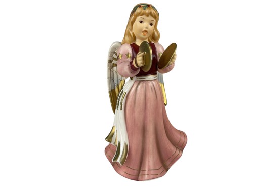 Goebel figur engel mit becken - engel,