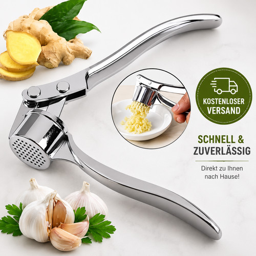 Knoblauchpresse aus edelstahl - aus,