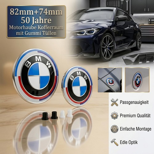 Jahre blau emblem 82 74mm - m,