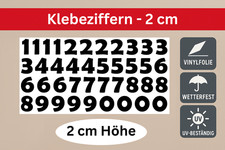 Klebeziffern 2 cm –