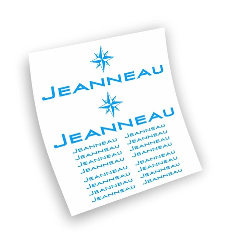 Jeanneau aufkleber set - jeanneau,