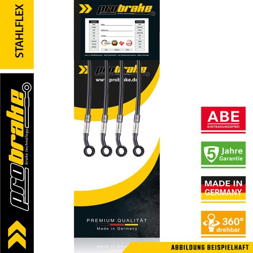 Stahlflex bremsleitung schwarz - bremsleitung,