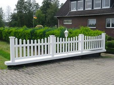 Kunststoffzaun weiß