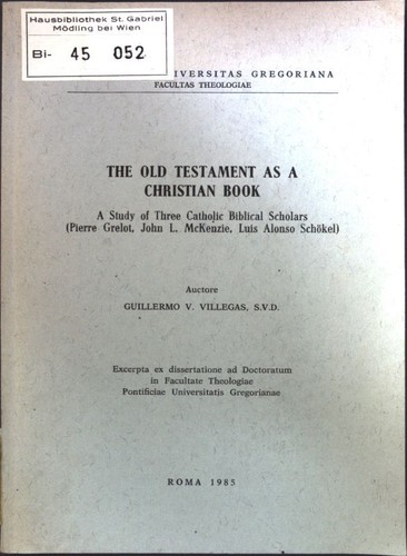 The old testament a - testament, as