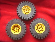 3x Lego® Technic Rad Reifen mit gelber Felge 20x30 4266c02 für 8862 8853