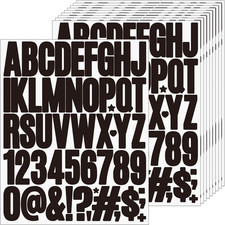 10 Blatt Buchstaben Aufkleber