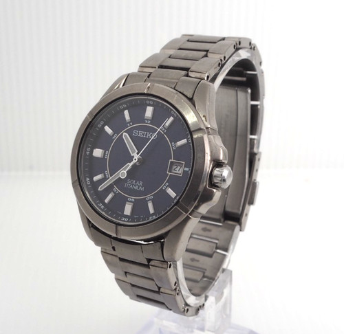 Seiko v145 0ax0 titanium navy - titanium,