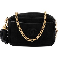 Chanel Stitching Suede Leather