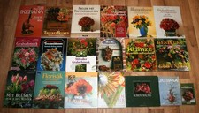 19 Bücher - BLUMENSCHMUCK, FLORISTIK - Blumenstrauß, Kränze, Gestecke, Ikebana.