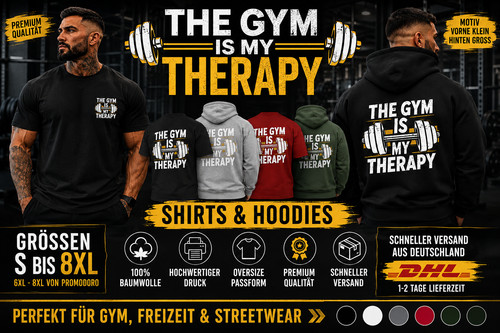 Gym shirt hoodie herren - gym,