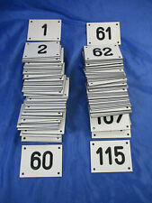 Schild Nummern Zahlen Briefkasten Hausnummer Register Bakelit Stelakat
