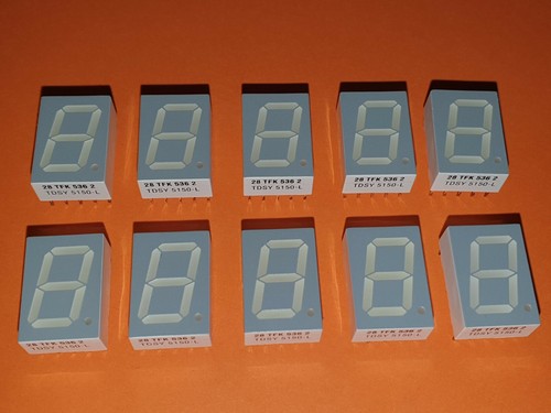 10x segment led - 7-segment, 13mm