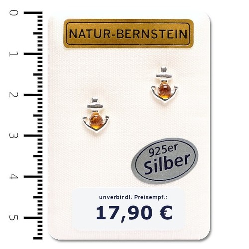 Natur bernstein ohrringe - natur,
