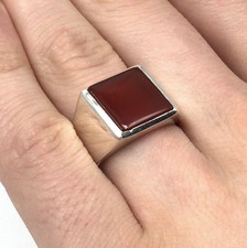 925 Silber Ring roter Karneol