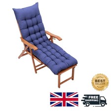 Dicke dunkelblaue Sonnenliege