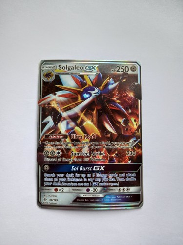 Solgaleo pokemon spielkarte - solgaleo, gx