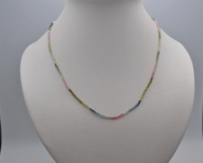 Turmalin mehrfarbige Halskette