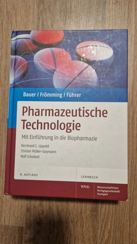 Pharmazeutische technologie - pharmazeutische,