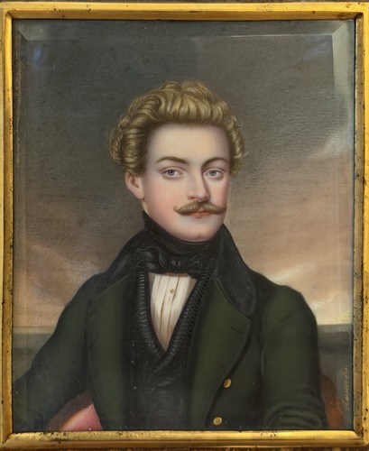 Biedermeier portrait miniatur - biedermeier,