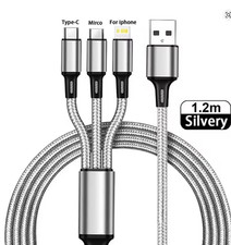 1,2m 3in1 Multi USB Ladekabel