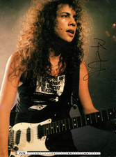 Original METALLICA Kirk Hammet Autogramm von 1992 James Hetfield Lars Ulrich
