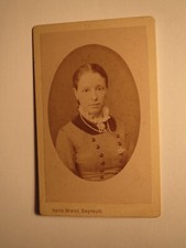 Eleonore / Lore Kalber ? Kelber ? 1860-1953 als Frau / CDV Hans Brand Bayreuth