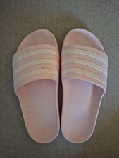 Adiletten Adidas Schlappen Schuhe Rosa Weiß Größe 38