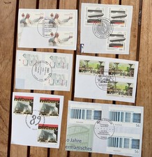 Deutschland 2000-2009 6 Briefstücke mit Ersttagsstempel