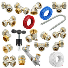 Klemmring Schraubfitting für Aluverbundrohr Klemmverschraubung PEX Alle Variante