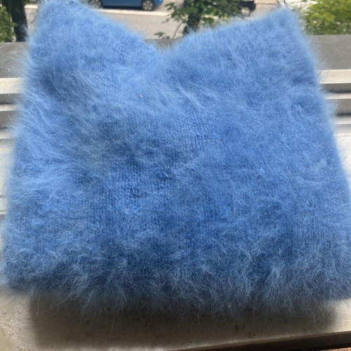 Fuzzy langhaar angora pullover - langhaar,