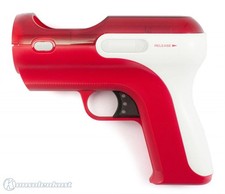PS3 Original Move Light Gun / Pistole / Blaster / Rifle #rotweiß [Sony] wieNEU