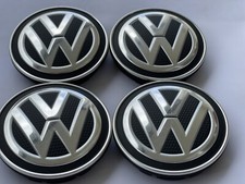 4 Original VW Polo 6R 6C Rad Kappen Naben Felgen Deckel Emblem Abdeckung zier