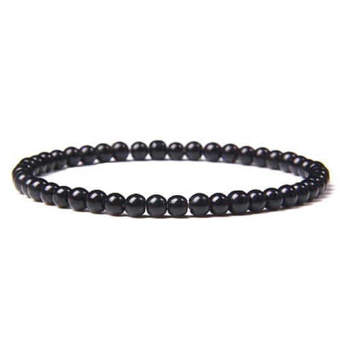 Onyx schwarz perlenarmband - onyx, 6mm