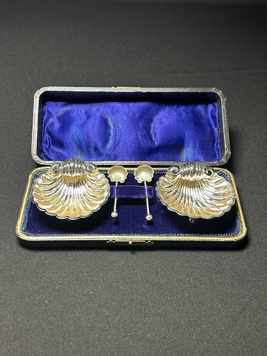 925 silber muschel salieren - silber,