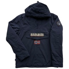 Napapijri Rainforest Herren Fleece gefütterte Jacke Anorak Pull On L