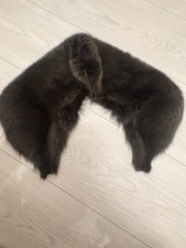 Pelzkragen Echtes  Fuchsfell, Olivengrün, NEU