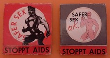 Streichholzbriefchen  AIDS Kampanie