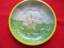 Teller  Blech   Dekoration  (Hasen Hühner Küken)