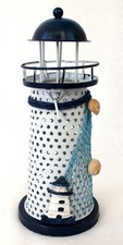 Metall Leuchtturm 18 cm Höhe