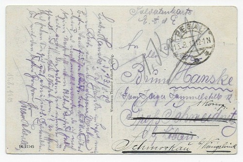 Ansichtskarte leipzig 1919 - ansichtskarte, als