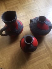 Roth Keramik 3 x Vasen Vintage