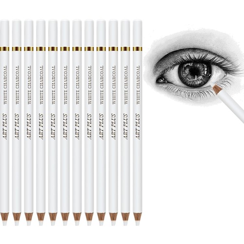 Kohle bleistift weiß - bleistift,