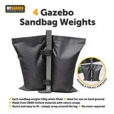 4x Pavillon Sandsack Gewichte Bein Stange Anker Zelt Festzelt Marktstand Sonnenschirm UK