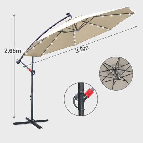 Sonnenschirm ø3 5m - sonnenschirm, Ø3/3.5m