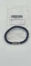 Leder Armband Herren Geflochten Edelstahl Schraub Verschluss NP:49€  SCHNÄPPCHEN