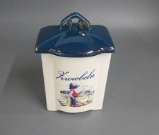 Alte Keramik Dose ZWIEBELN