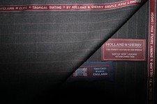 Holland & Sherry 70% SUPER 120er WOLLE KAMMGARN + 30% TECHLANA ANZUGSTOFF 3,7m